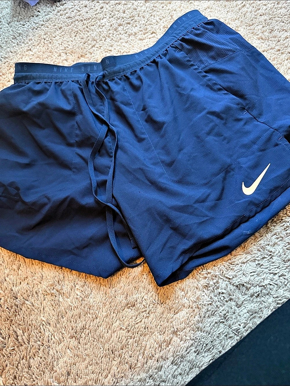 Nike Dri-FIT Stride Running Shorts Blue Medium